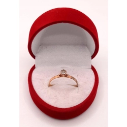 Złoty pierścionek z Kwarcem PR.585 W:1,45gr R.17 InterSKLEP
