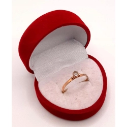 Złoty pierścionek z Kwarcem PR.585 W:1,45gr R.17 InterSKLEP