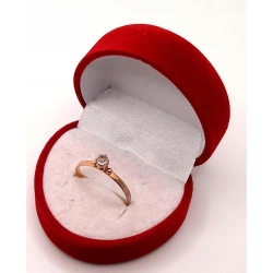 Złoty pierścionek z Kwarcem PR.585 W:1,45gr R.17 InterSKLEP