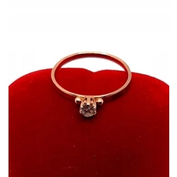 Złoty pierścionek z Kwarcem PR.585 W:1,45gr R.17 InterSKLEP