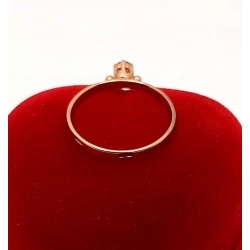 Złoty pierścionek z Kwarcem PR.585 W:1,45gr R.17 InterSKLEP