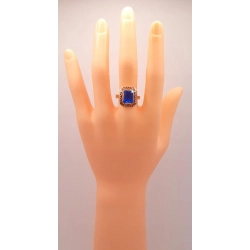 Złoty pierścionek niebieski kamień WARMET PR.585 W:4,20gr R.19 InterSKLEP