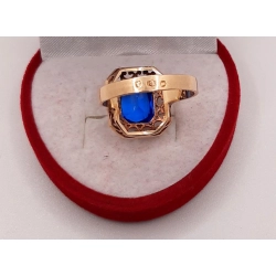 Złoty pierścionek niebieski kamień WARMET PR.585 W:4,20gr R.19 InterSKLEP