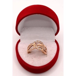 Złoty pierścionek z Cyrkoniami PR.585 W:3,52gr R.19 InterSKLEP