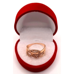 Złoty pierścionek z Cyrkoniami PR.585 W:3,52gr R.19 InterSKLEP