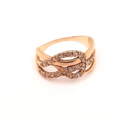 Złoty pierścionek z Cyrkoniami PR.585 W:3,52gr R.19 InterSKLEP