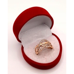 Złoty pierścionek z Cyrkoniami PR.585 W:3,52gr R.19 InterSKLEP