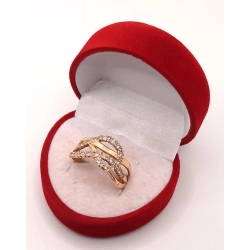 Złoty pierścionek z Cyrkoniami PR.585 W:3,52gr R.19 InterSKLEP