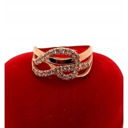 Złoty pierścionek z Cyrkoniami PR.585 W:3,52gr R.19 InterSKLEP