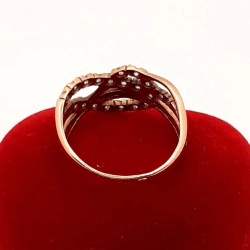 Złoty pierścionek z Cyrkoniami PR.585 W:3,52gr R.19 InterSKLEP