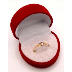 Złoty pierścionek z Cyrkoniami PR.585 W:1,07gr R.16 InterSKLEP