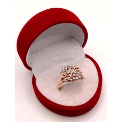 Złoty pierścionek z Cyrkoniami PR.585 W:2,69gr R.15 InterSKLEP