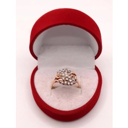 Złoty pierścionek z Cyrkoniami PR.585 W:2,69gr R.15 InterSKLEP