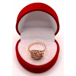 Złoty pierścionek z Cyrkoniami PR.585 W:2,69gr R.15 InterSKLEP