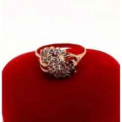 Złoty pierścionek z Cyrkoniami PR.585 W:2,69gr R.15 InterSKLEP