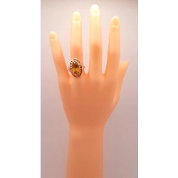 Złoty pierścionek z Cytrynem PR.583 W:4,81gr R.15 InterSKLEP
