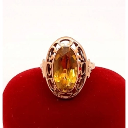 Złoty pierścionek z Cytrynem PR.583 W:4,81gr R.15 InterSKLEP