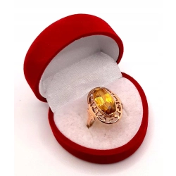 Złoty pierścionek z Cytrynem PR.583 W:4,81gr R.15 InterSKLEP