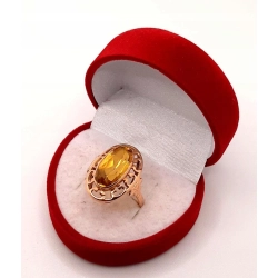 Złoty pierścionek z Cytrynem PR.583 W:4,81gr R.15 InterSKLEP
