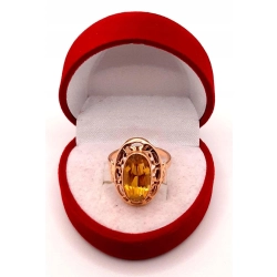 Złoty pierścionek z Cytrynem PR.583 W:4,81gr R.15 InterSKLEP