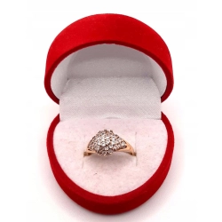 Złoty pierścionek z Cyrkoniami PR.585 W:2,70gr R.12 InterSKLEP