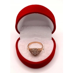 Złoty pierścionek z Cyrkoniami PR.585 W:2,70gr R.12 InterSKLEP