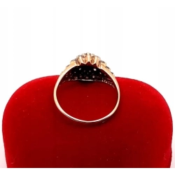 Złoty pierścionek z Cyrkoniami PR.585 W:2,70gr R.12 InterSKLEP