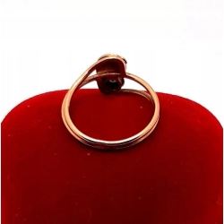 Złoty pierścionek z zieloną cyrkonią PR.585 W:2,25gr R.11 InterSKLEP