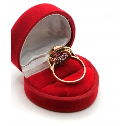 Złoty pierścionek Warmet z Kunzytem Pr.585 W:6,34gr Roz.20