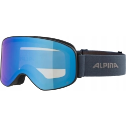 Gogle Narciarskie Alpina Slope Q-Lite Black-Dirblue Matt Szkło Q-Lite Blue