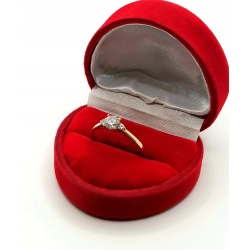 Złoty pierścionek Apart z Cyrkoniami Pr.333 W:1,48gr Roz.12