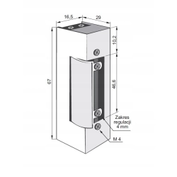 Elektrozaczep Łucznik JIS 1411 12VDC