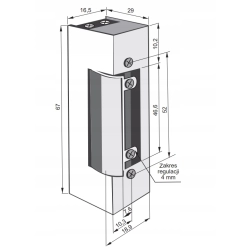 Elektrozaczep Łucznik JIS 1411 12VDC