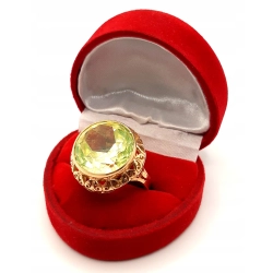 Złoty pierścionek z Turmalinem PR.585 W:11,48gr R.18 InterSKLEP