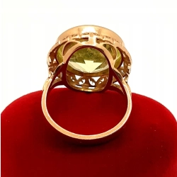 Złoty pierścionek z Turmalinem PR.585 W:11,48gr R.18 InterSKLEP