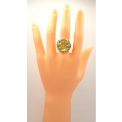 Złoty pierścionek z Turmalinem PR.585 W:11,48gr R.18 InterSKLEP