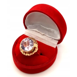 Złoty pierścionek z Ametystem PR.585 W:7,37gr R.21 InterSKLEP