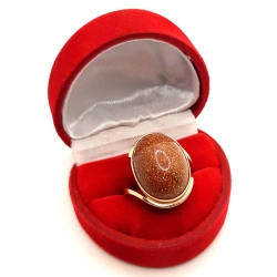 Złoty pierścionek z Piaskiem pustyni PR.585 W:6,73gr R.18 InterSKLEP