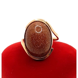 Złoty pierścionek z Piaskiem pustyni PR.585 W:6,73gr R.18 InterSKLEP