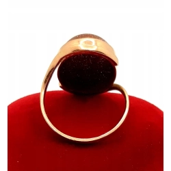 Złoty pierścionek z Piaskiem pustyni PR.585 W:6,73gr R.18 InterSKLEP