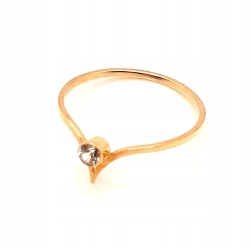 Złoty pierścionek z Cyrkonią PR.585 W:0,78gr R.14 InterSKLEP