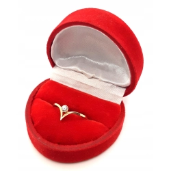 Złoty pierścionek z Cyrkonią PR.585 W:0,78gr R.14 InterSKLEP