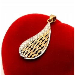 Złota zawieszka Liść PR.333 W:0,91gr InterSKLEP