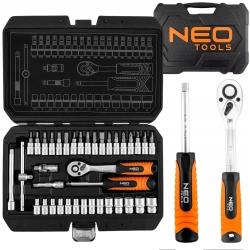NEO Zestaw Kluczy Nasadowych 38 el. Grzechotka 1/4