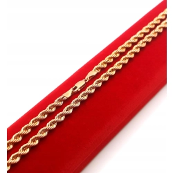 Złoty łańcuszek gruby kordel Pr.585 W:10,15gr Dł:50,5cm