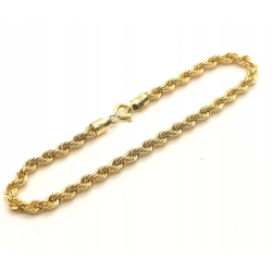 Złota bransoletka kordel Verona Pr.333 W:1,94gr Dł:18cm