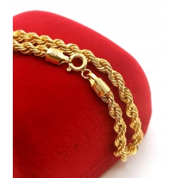 Złota bransoletka kordel Verona Pr.333 W:1,94gr Dł:18cm