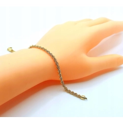 Złota bransoletka kordel Verona Pr.333 W:1,94gr Dł:18cm