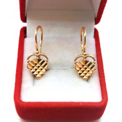 Złote kolczyki wiszące Pr.583 W:2,84gr Dł:2,2cm InterSKLEP