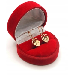 Złote kolczyki wiszące Pr.583 W:2,84gr Dł:2,2cm InterSKLEP